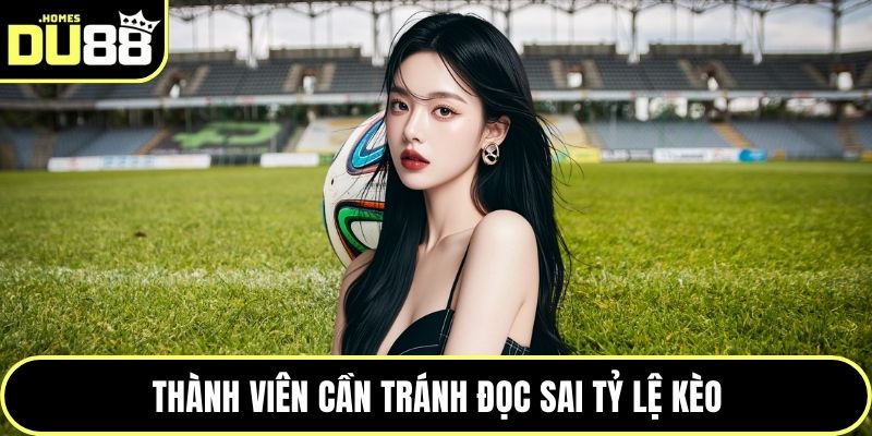 Thành viên cần tránh đọc sai tỷ lệ kèo